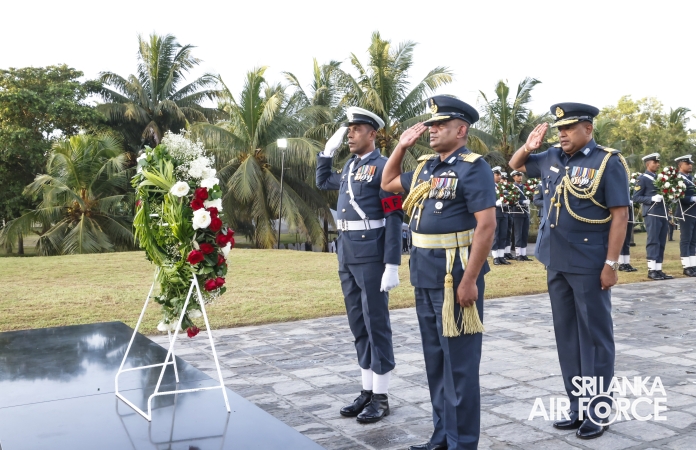 SLAF FALLEN WAR HEROES HONOURED AT THE WAR HEROES MONUMENT SLAF TRADE TRAINING SCHOOL, EKALA